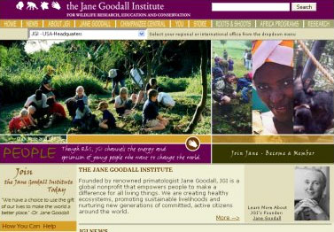 Sitio web de Jane Goodall